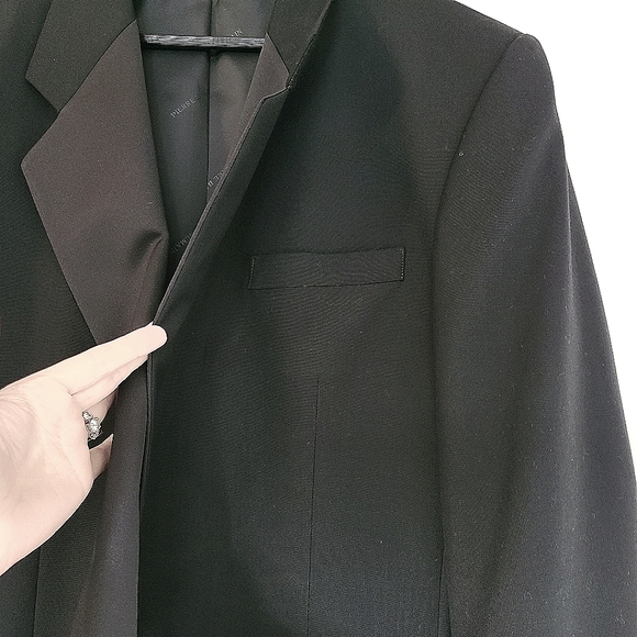 Pierre Balmain RARE Wool Single-Breast Black Tuxedo Jacket, 42 Long - Picture 5 of 9